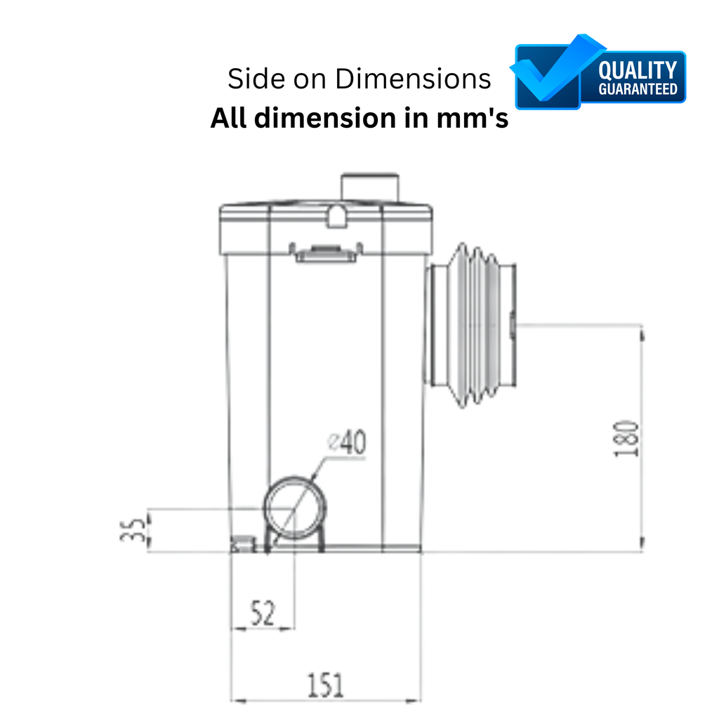 Greenleaf Slimline - 500 Sewage/Grey Water Macerator Pump